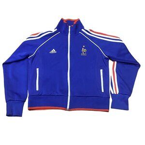 Adidas FFF French Football Federation Soccer Athletic Track Jacket Men's Large